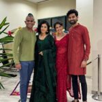Sangeeta Krishnasamy Instagram - Thank you @warrenfdez & @pushpanarayan for the invite to @oakwoodkualalumpur's @discoverasrmalaysia Deepavali Buffet preview 💚 Gorgeous green lengha by @warnamozhi @button.hook_official @reshmonu @subashiniasokandevi @balaganapathi_william