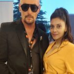 Sangeeta Krishnasamy Instagram - One with the #supervillain #seancronin 😎 #cannesfilmfestival #actor #hollywood