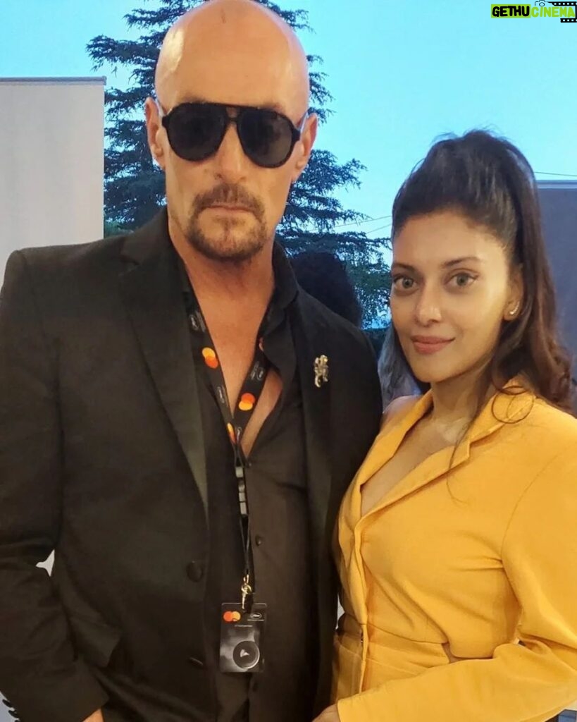 Sangeeta Krishnasamy Instagram - One with the #supervillain #seancronin 😎 #cannesfilmfestival #actor #hollywood