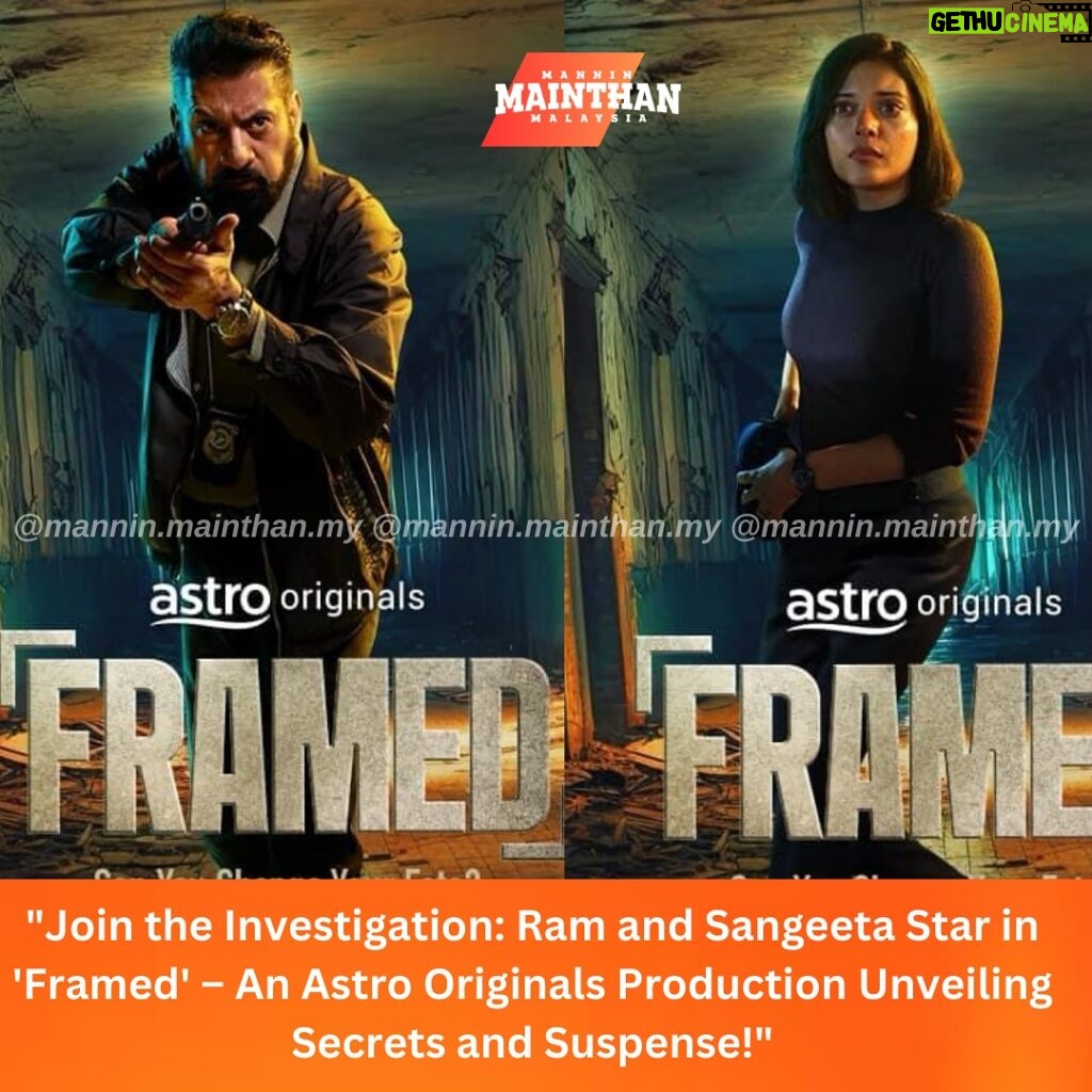 Sangeeta Krishnasamy Instagram - “Prepare to be captivated by the compelling narrative of ‘Framed’, an Astro Originals series that brings together the talents of two esteemed actors, @ram_raaga and @sangeeta_krishnasamy Ram, celebrated for his vibrant persona as a former Raaga RJ and revered television host, assumes the role of Navin, a seasoned detective whose world is shattered by the tragic loss of his son to cancer. Sangeeta, a national treasure in the world of acting, commands the screen as Rita, Navin’s steadfast wife, and a dedicated police officer committed to upholding justice in the bustling city of Krung Merah. As the curtains rise on this thrilling drama, viewers are invited to unravel the intricacies of a gripping storyline woven with elements of mystery and intrigue. Produced by Astro Shaw in collaboration with Independent Pictures Sdn Bhd, ‘Framed’ promises an immersive experience that delves deep into the human psyche, exploring themes of fate, resilience, and the relentless pursuit of truth. Against the backdrop of a sprawling metropolis, where shadows conceal secrets and every alleyway holds a clue, Navin and Rita find themselves entangled in a web of deception and danger. Set your calendars for May 3, 2024, at 9 pm, as ‘Framed’ premieres on Astro Premier (Channel 410), inviting audiences on a journey filled with suspense and revelations. And for those eager to dive deeper into the unfolding drama, each episode will be available weekly on Astro GO and sooka’s On Demand platform, ensuring that the intrigue never wanes. Join us as we embark on this exhilarating adventure, where the line between truth and deception blurs, and every twist and turn unravels a new layer of the enigma that is ‘Framed’.”