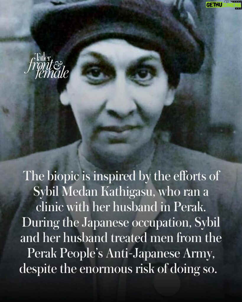 Sangeeta Krishnasamy Instagram - Actor and producer Sangeeta Krishnasamy hopes the upcoming biopic about war heroine Sybil Kathigasu’s bravery during the Japanese occupation of Malaya will inspire international audiences and garner an Oscar win. Link in bio for the full read. #FrontAndFemale #TatlerMalaysia