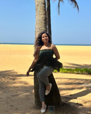 Sangeetha V Instagram - Sunshine 💚💚💚💚💚