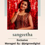 Sangeetha sai Instagram – @sangeethasai_offl  Exclusive Managed By : @jstgrowitdigital