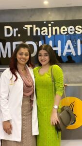 Saniya Babu Instagram - Thank you @drthajneesmedihair ❤️