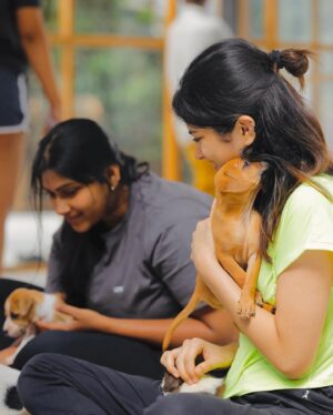 Sanjana Krishnamoorthy Instagram - @pawga_  spreading smiles and pawsitivity 🐾🤍 

📷 @thatmadraskaran