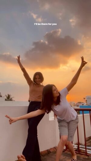 Sanjana Krishnamoorthy Instagram - Monica to my Rachel 🫶🏻 I’ve had your back since I met you & it will always stay that way :) Today and everyday, wishing only the best for you! Happiest birthday to my biggest blessing 🤍🧿 @hazelshiny