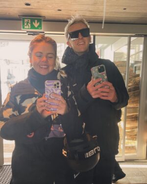 Saoirse-Monica Jackson Instagram - Just chilling about ❄️❤️‍🔥💜🌂