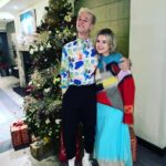 Saoirse-Monica Jackson Instagram - Another year of laughing candles out with you @denissulta 💜💚💜