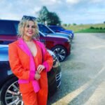 Saoirse-Monica Jackson Instagram - Big MASSEY THANKS to @jaguarukpr & @landrover for a smasher of a weekend at @fosgoodwood & to my mate @arentyoueshita at @byrotationofficial for kitting me out and just a moment of appreciation for @denissulta for looking well fit behind that wheel ♥️🏎🖤