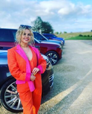 Saoirse-Monica Jackson Instagram - Big MASSEY THANKS to @jaguarukpr & @landrover for a smasher of a weekend at @fosgoodwood & to my mate @arentyoueshita at @byrotationofficial for kitting me out and just a moment of appreciation for @denissulta for looking well fit behind that wheel ♥️🏎🖤