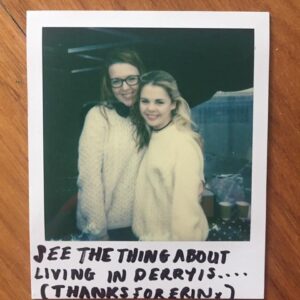 Saoirse-Monica Jackson Instagram - Ahead of our Final episode tonight on @channel4 at 9pm 🥹 I wanted to thank our @lisafromderry for this beautiful series ♥️ Derry Girls was a huge break for me & working with Lisa has changed my life and will always continue to inform my creative decisions for the rest of my career, a privilege to say the least. When I was cast as Erin I was beyond excited & that was down to the confidence that Lisa had Instiled in me from the auditions. Lisa was always keen to push Erin further with me. Lisa gave me the scope in her writing and direction and amazing references from her favourite films and series , to push the physicality and energy of Erin every season. It’s safe to say a role like Erin certainly doesn’t come about every day for an actress and it’s something I will always be grateful for. This show means the world to me, thank you for every beautifully crafted word and thank you for giving my wonderful hometown it’s truest voice ♥️♥️♥️