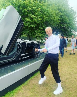 Saoirse-Monica Jackson Instagram - Big MASSEY THANKS to @jaguarukpr & @landrover for a smasher of a weekend at @fosgoodwood & to my mate @arentyoueshita at @byrotationofficial for kitting me out and just a moment of appreciation for @denissulta for looking well fit behind that wheel ♥️🏎🖤