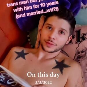 Sara Andrews Instagram - Oops! #t4t #lgbt #transcouple