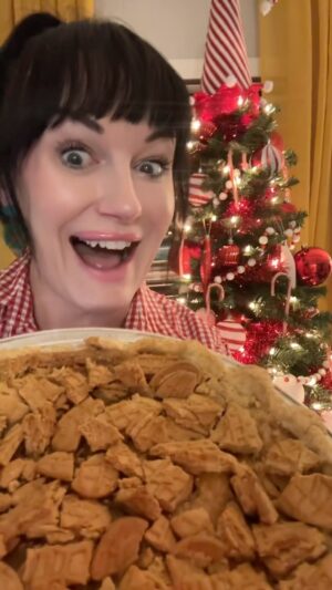Sara Andrews Instagram - Day 2: Old Fashioned Peanut Butter Pie #peanutbutterlover #peanutbutter #christmasfoodideas