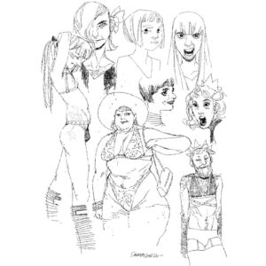 Sara Pichelli Instagram - Human beings❤️ #sketching #digitalart #sarapichelli