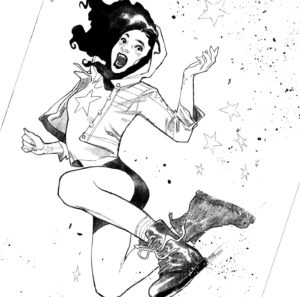 Sara Pichelli Instagram - America Chavez ⭐(detail of a cover) @sara_pichelli
