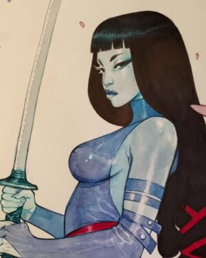 Sara Pichelli Instagram - Psylocke commission.