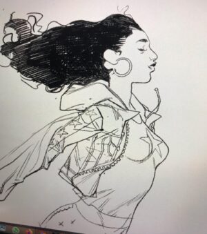 Sara Pichelli Instagram - Cover progress [sneak perk] #sarapichelli #americachavez #marvel