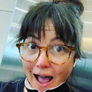 Sara Watkins Instagram - You’re looking at this year’s Master of Ceremonies for the @telluridebluegrassfestival!  I and my clipboard will have the pleasure of hosting main stage festivities this weekend! Capacity for the festival is limited but I believe a few are still available!  And for the first time, you can purchase a ticket to WATCH a live stream of the Festival!  I am VERY honored and thrilled for what is sure to be a glorious weekend at the Telluride Bluegrass Festival. Thank you for the opportunity @planet.bluegrass!