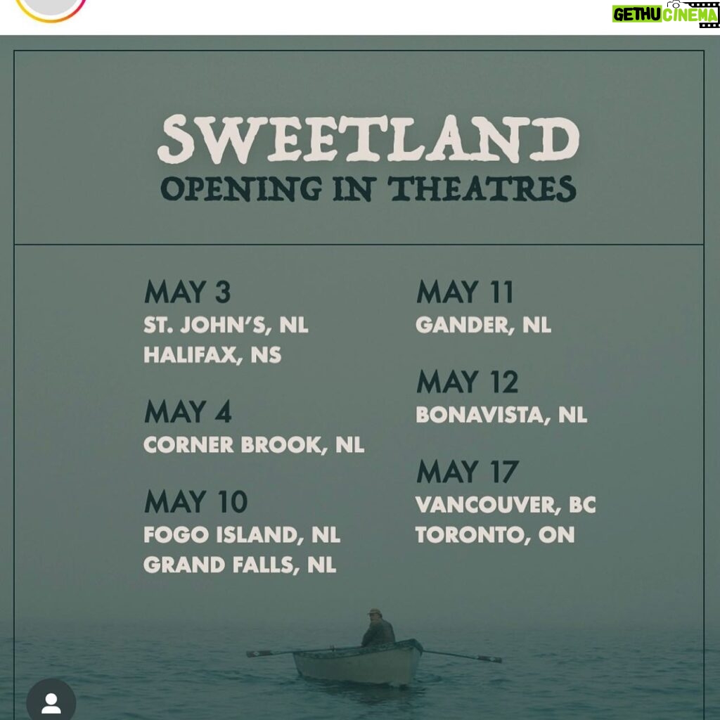 Sara Canning Instagram - As Sweetland begins its theatre run tomorrow in St. John’s and Halifax, here are a few still lifes from a true highlight of my working life. Every now and then there’s one that warrants imploring - and this film is so dear to me. It’d be appreciated beyond if you could see it, if you’re in Newfoundland or one of the other Canadian cities screening it. Directed by @christiansparkes Produced by @sarafostpictures Starring @marklewisjones64