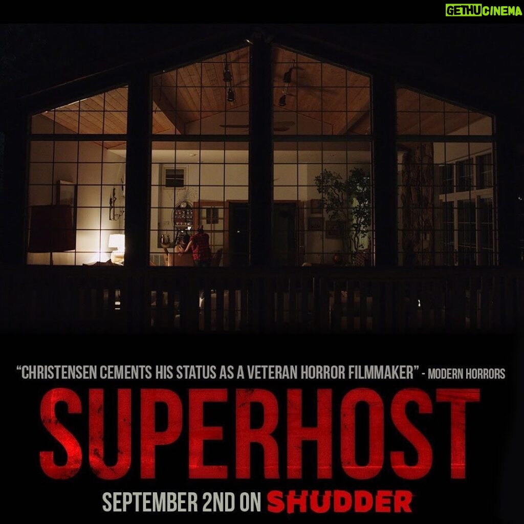 Sara Canning Instagram - @superhostmovie lands on @shudder tomorrow! Use offer code “SUPERHOST” for a 14 day trial. Don’t forget to like and survive. 😏