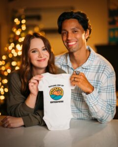 Sara Dietschy Instagram - Our biggest collab yet 🤝🏻 Baby Peachy Hill dropping April 2024 🤗 Check out the new video linked in my (Sara) IG bio!