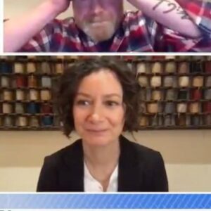 Sara Gilbert Instagram - We surprised the winners of the #TheConners100kGiveaway live on @GoodMorningAmerica this morning. Thank you for sharing your stories with us and being a part of #TheConners family. Hope everyone has a safe #Thanksgiving.