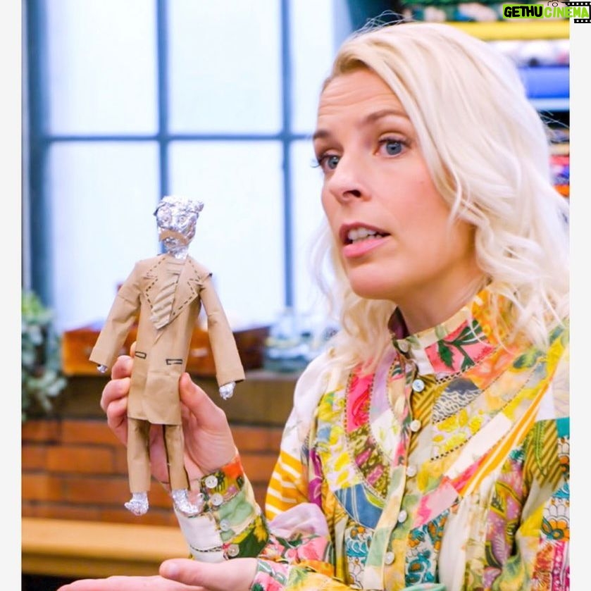 Sara Pascoe Instagram - Genuine Sewing Bee 2023 merch for sale. Tin foil @patrickgrantism only £45 each DM for commissions. Can do @miss_esme_young in cling film if you want. Episode 4 tonight @bbcone 9pm #sewingbee #tinfoilpatrick