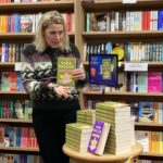 Sara Pascoe Instagram – Good old @whsmithofficial have made Weirdo their Book of the Moment and I wore a jumper that matched the front covers just like Rushdie or Nabokov would do. 

When I was 16 I worked in the Romford branch of WHSmith and this is such a full circle moment for me that it feels like something crazy my brain has made up. So very fitting for this novel. 📖📚