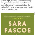 Sara Pascoe Instagram - My little book is in TheGuardian! Weirdo is released on 14th September but you can pre-order @waterstones for signed special editions with extra content🫶🏽📕🥳