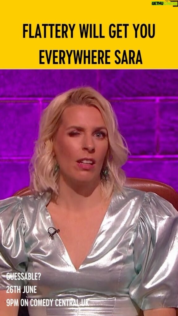 Sara Pascoe Instagram - Hosting Guessable in the style of a cheeky market trader 🤷🏼‍♀️