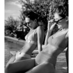 Sara Sandeva Instagram - C R O A T I A V I B E S se @sarasandeva 🩵🩵🩵 Díky @vojta7m za super fotky😉 A @jakub_prachar za podporu😂 #blackandwhitephotography #blackandwhite #girls #life #vibes #playboyprovsechny #poolvibes #swimwear