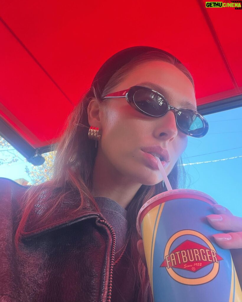 Sara Thompson Instagram - Burgers, fries, hotdogs and little miss matzo