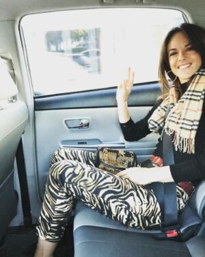 Sarah Butler Instagram - Embracing my inner fancy middle aged lady ❤️ #tigerprint #burberry #duh #whosgoingtoitaly #imgoingtoitaly #italy #atlast #hatersgonnahate #need #audreyhepburn #stunnashades
