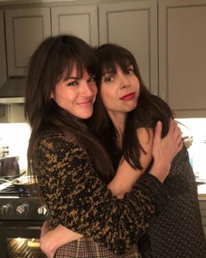 Sarah Butler Instagram - Throwback to when hugging was allowed. ❤️This is Diane, or DiDi as I call her. She is a fantastic lady who loves with her whole heart (and more), gives the best gifts, and inherently knows how to be perfect (it’s a French thing). It’s her birthday on Monday and even with all the presents we’re sending and the daylong FaceTime champagne party we’re planning, it’s not going to be the party she deserves, but she’s still happy. Because we’ve made the best of it all, and we have our health and each other, and that’s really something to celebrate right now. So please help me in wishing this special girl a special day— she brings so much joy to mine!! #happybirthday #didi #ilovefrenchies #friends #cyberbirthday #love #facetime #hugs #champagne #birthdaypresents