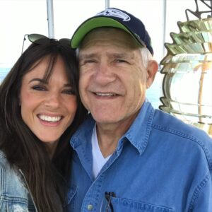 Sarah Butler Instagram - Belated shoutout to all the dads… those who have been dadding since 1985, all the way to those about to get behind the wheel! #oneweek #incomingdad #lovemydad #happyfathersday2021