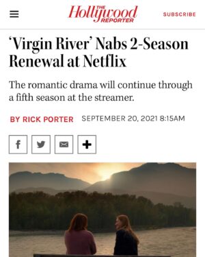 Sarah Dugdale Instagram - What’s better then a season 4 renewal of @virginriverseries ? A season 5 renewal as well!! There’s a lot more Virgin River coming your way. Beyond grateful and so excited ❤️