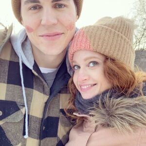 Sarah Hay Instagram - Rudolph and @nolanfunk 🔥 🥰 #makingamovie 🎞