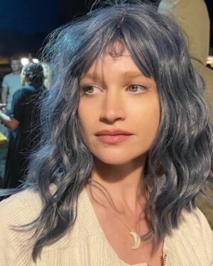 Sarah Hay Instagram - How date nights feel in a wig ✨ #strangersinthenight 🌙