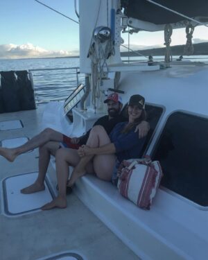 Sarah Lancaster Instagram - 👨🏻   ⛵️  🏝= 👌🏻