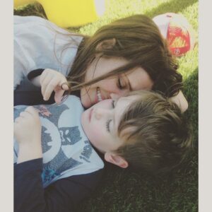 Sarah Lancaster Instagram - I may smother him sometimes... #getitwhileyoucan