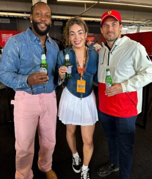 Sarah Nurse Instagram - i love a Canadian Grand Prix this time of year! F1 never disappoints, thank u @peroni_ca #PeroniNastroAzzurro #SaluteTifosi 🏎️