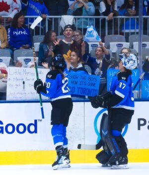 Sarah Nurse Instagram - this season was something special ✨

playing for toronto is such a privilege and i had the BEST time, our fans in this city and around the world showed up for us every step of the way. it exceeded all expectations and i can’t express enough gratitude to all of our staff, partners & investors who made professional women’s hockey a reality. to everyone who embraced, supported & hyped the pwhl, thank you. 

from toronto w love 💙
