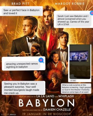 Sarah Ramos Instagram - I’m not just a Hallmark Christmas Movie Star. I’m also a prestigious actress in the motion picture Babylon. Surprise!