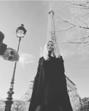 Sarah Roemer Instagram - On a mission to find Ladybug and Cat Noir. 
🐞 🐱 
 #paris #ladybugandcatnoir #eiffeltower @chadmichaelmurray @miraculous
