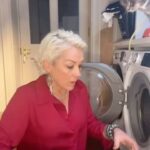 Sarah Beeny Instagram - Well, at least the cat was listening! 😻#washing #doless #savetheplanet #savetime 👖👚🩳🩲👕🧦