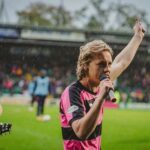 Sarah Beeny Instagram - @the_entitled_sons on fire despite the rain @ytfcofficial yesterday at half time - so proud of #glover for winning 2-0 AND raising rest of money needed for @yeovil_hospital_nhs @yeovilhospitalcharity new breast cancer unit x