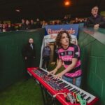 Sarah Beeny Instagram - @the_entitled_sons on fire despite the rain @ytfcofficial yesterday at half time - so proud of #glover for winning 2-0 AND raising rest of money needed for @yeovil_hospital_nhs @yeovilhospitalcharity new breast cancer unit x