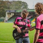 Sarah Beeny Instagram - @the_entitled_sons on fire despite the rain @ytfcofficial yesterday at half time - so proud of #glover for winning 2-0 AND raising rest of money needed for @yeovil_hospital_nhs @yeovilhospitalcharity new breast cancer unit x