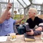 Sarah Beeny Instagram - ROSES - CLIMBING VS RAMBLING IN THE GREENHOUSE Q&A with the marvellous @bloomingbert 🌸 . Lots of you had really interesting and useful questions for Bert, so he agreed to pop over and answer as many as possible. I’ll share these over the following week or so. Xxx . . . #inthegreenhouse #questions #q&a #gardening #roses #growing #pruning